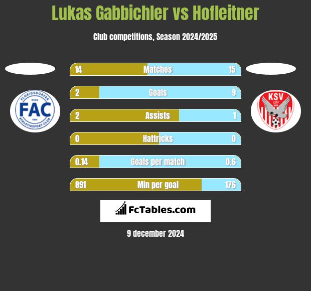 Lukas Gabbichler vs Hofleitner h2h player stats