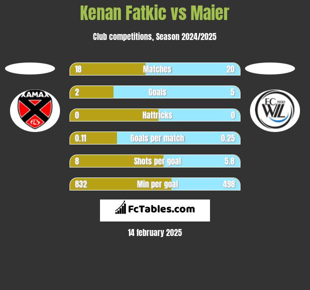 Kenan Fatkic vs Maier h2h player stats