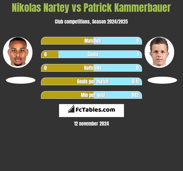 Nikolas Nartey vs Patrick Kammerbauer h2h player stats