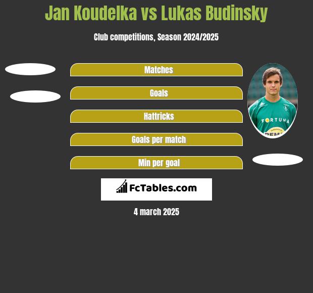 Jan Koudelka vs Lukas Budinsky h2h player stats