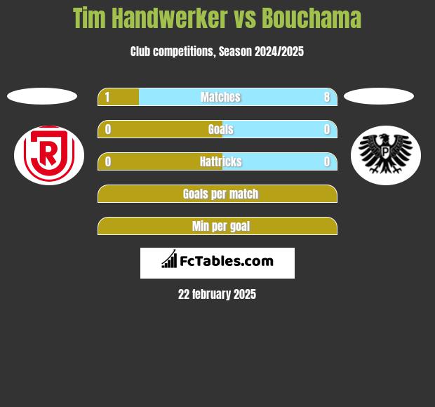 Tim Handwerker vs Bouchama h2h player stats