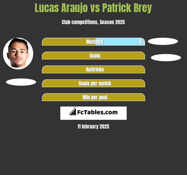 Lucas Araujo vs Patrick Brey h2h player stats