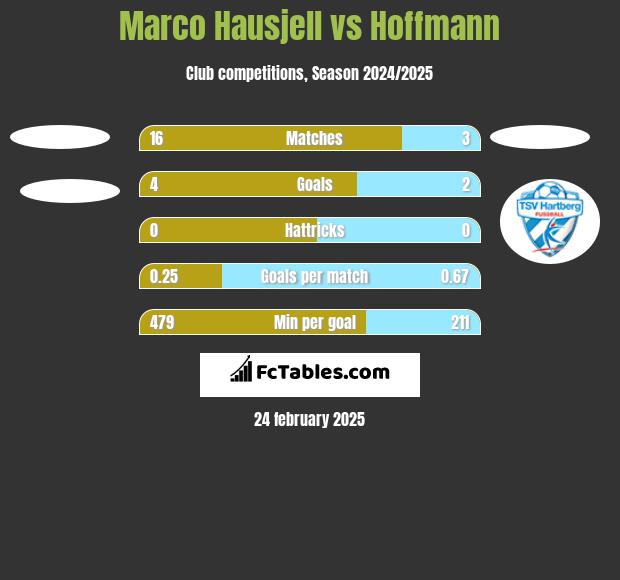 Marco Hausjell vs Hoffmann h2h player stats