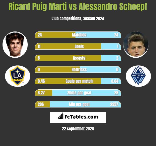 Ricard Puig Marti vs Alessandro Schoepf h2h player stats