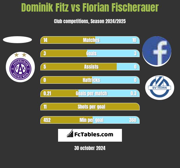 Dominik Fitz vs Florian Fischerauer h2h player stats