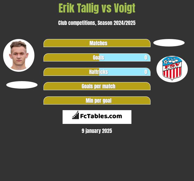 Erik Tallig vs Voigt h2h player stats