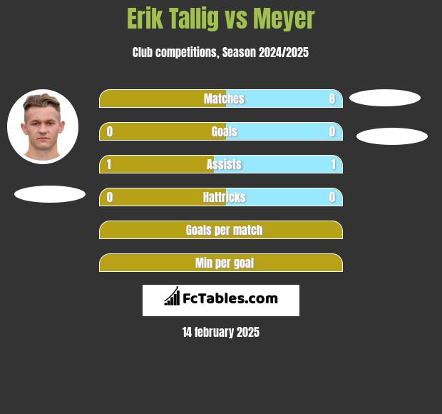 Erik Tallig vs Meyer h2h player stats