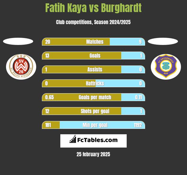 Fatih Kaya vs Burghardt h2h player stats