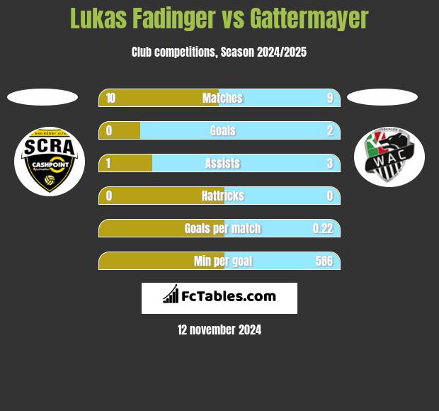 Lukas Fadinger vs Gattermayer h2h player stats