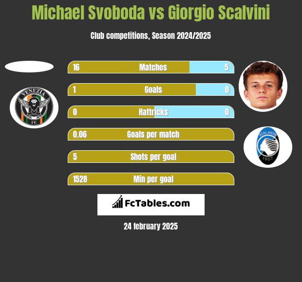 Michael Svoboda vs Giorgio Scalvini h2h player stats