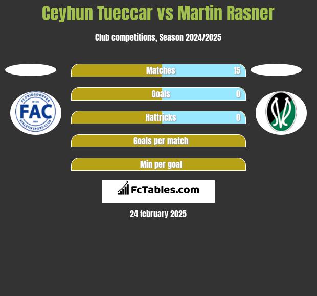 Ceyhun Tueccar vs Martin Rasner h2h player stats