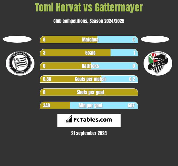 Tomi Horvat vs Gattermayer h2h player stats