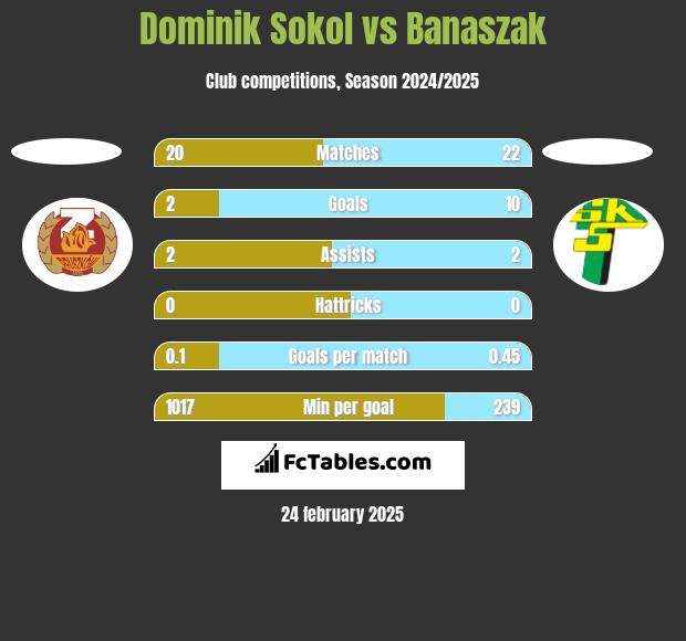 Dominik Sokol vs Banaszak h2h player stats