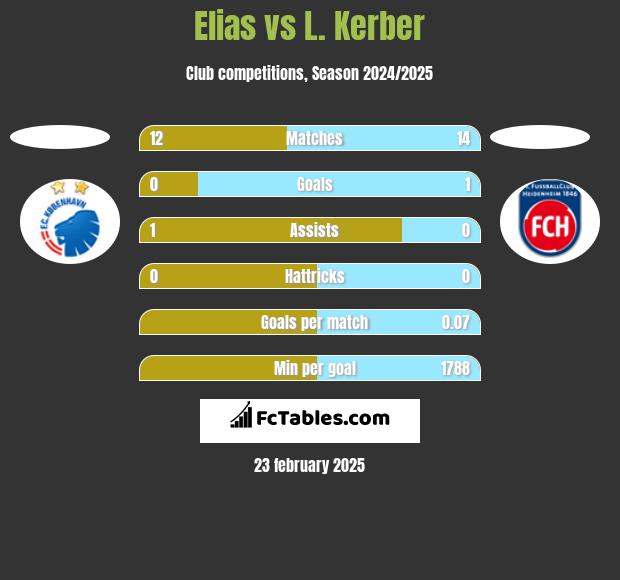 Elias vs L. Kerber h2h player stats