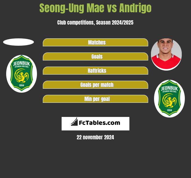 Seong-Ung Mae vs Andrigo h2h player stats