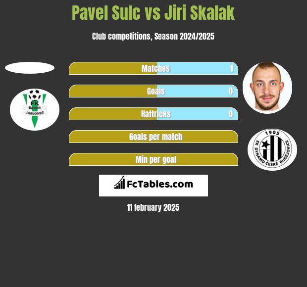 Pavel Sulc vs Jiri Skalak h2h player stats