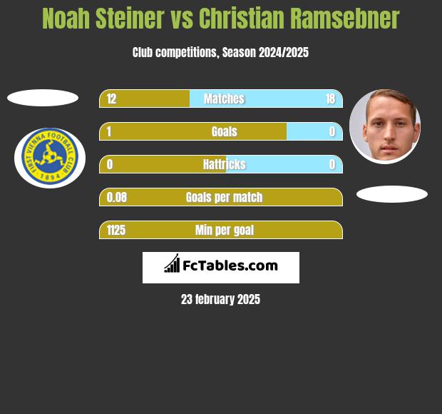 Noah Steiner vs Christian Ramsebner h2h player stats