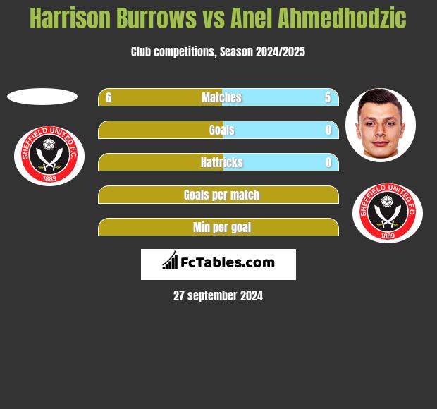 Harrison Burrows vs Anel Ahmedhodzic h2h player stats