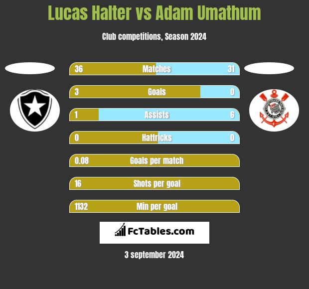 Lucas Halter vs Adam Umathum h2h player stats