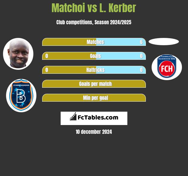 Matchoi vs L. Kerber h2h player stats