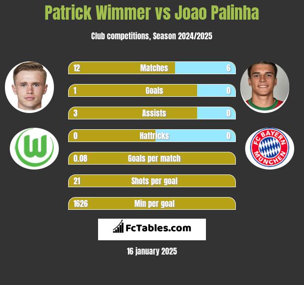 Patrick Wimmer vs Joao Palinha h2h player stats