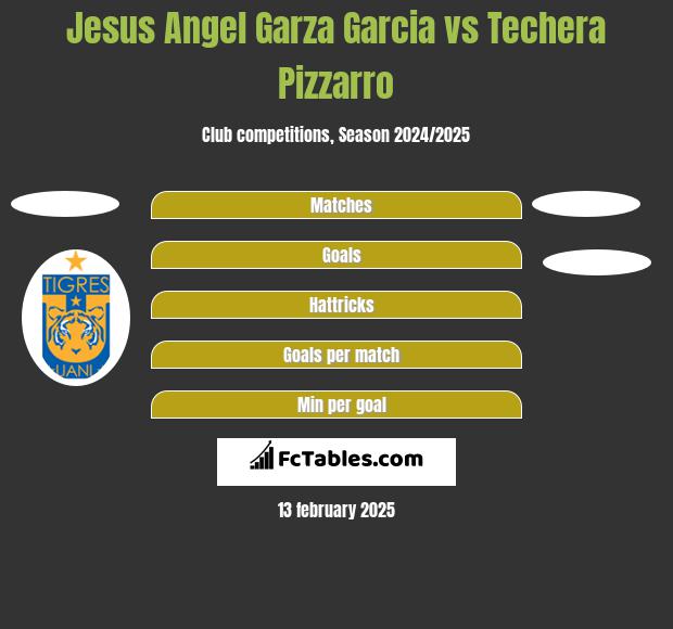 Jesus Angel Garza Garcia vs Techera Pizzarro h2h player stats