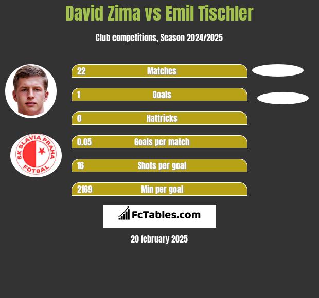 David Zima vs Emil Tischler h2h player stats