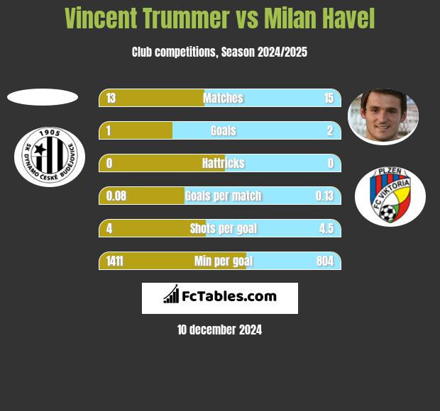 Vincent Trummer vs Milan Havel h2h player stats