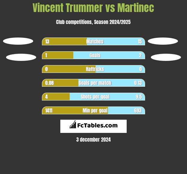 Vincent Trummer vs Martinec h2h player stats