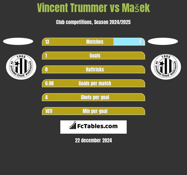 Vincent Trummer vs Mašek h2h player stats