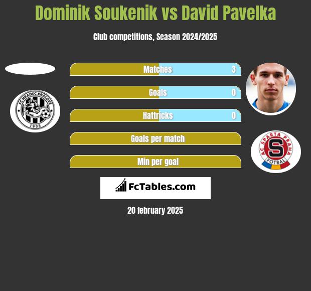 Dominik Soukenik vs David Pavelka h2h player stats