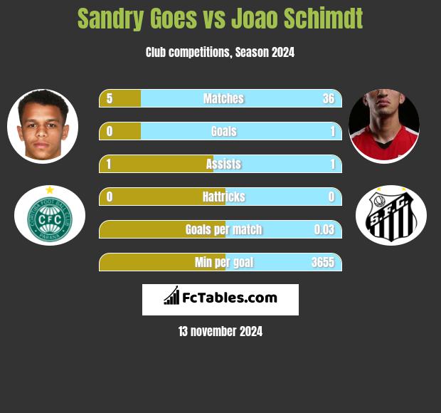 Sandry Goes vs Joao Schimdt h2h player stats