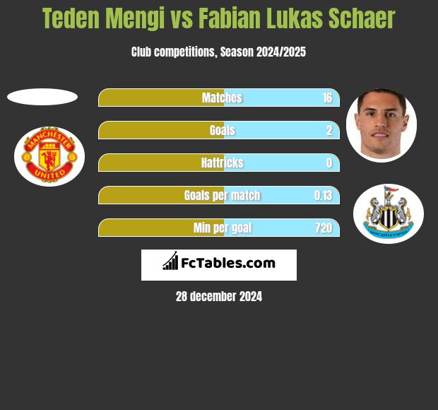 Teden Mengi vs Fabian Lukas Schaer h2h player stats