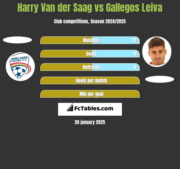 Harry Van der Saag vs Gallegos Leiva h2h player stats