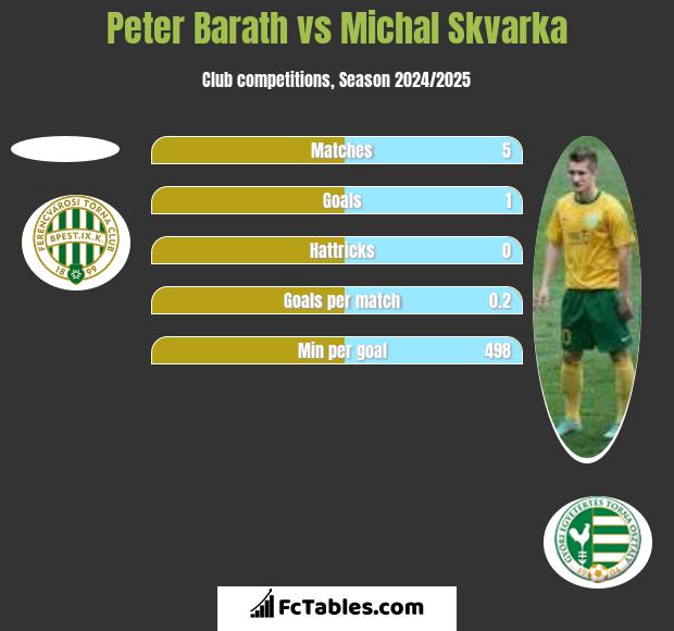 Peter Barath vs Michal Skvarka h2h player stats