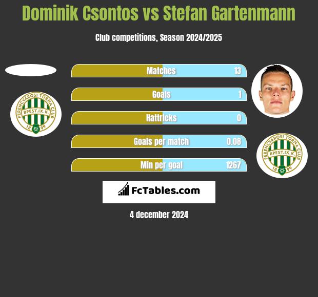 Dominik Csontos vs Stefan Gartenmann h2h player stats