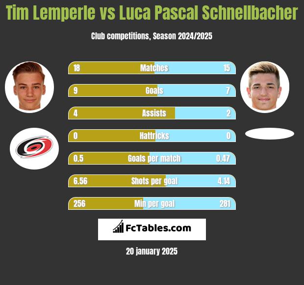 Tim Lemperle vs Luca Pascal Schnellbacher h2h player stats