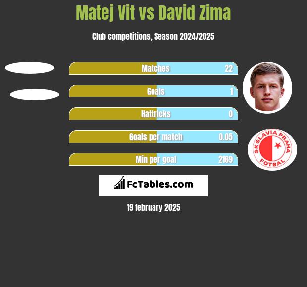 Matej Vit vs David Zima h2h player stats