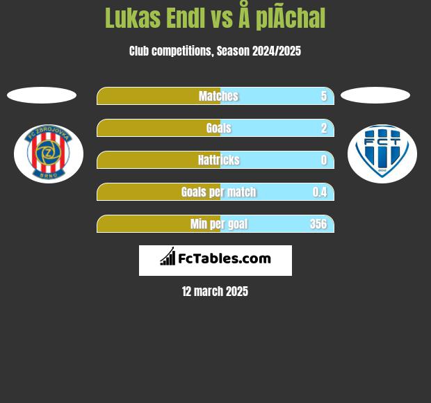 Lukas Endl vs Å plÃ­chal h2h player stats