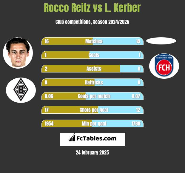 Rocco Reitz vs L. Kerber h2h player stats