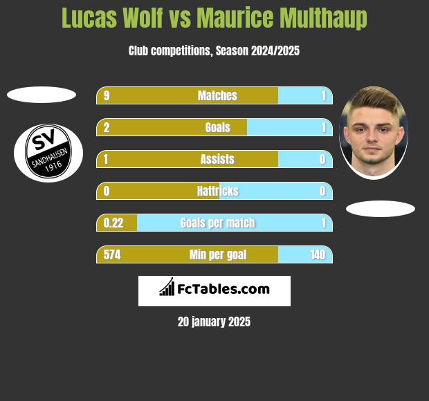 Lucas Wolf vs Maurice Multhaup h2h player stats