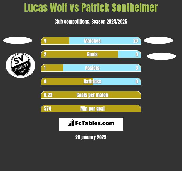 Lucas Wolf vs Patrick Sontheimer h2h player stats