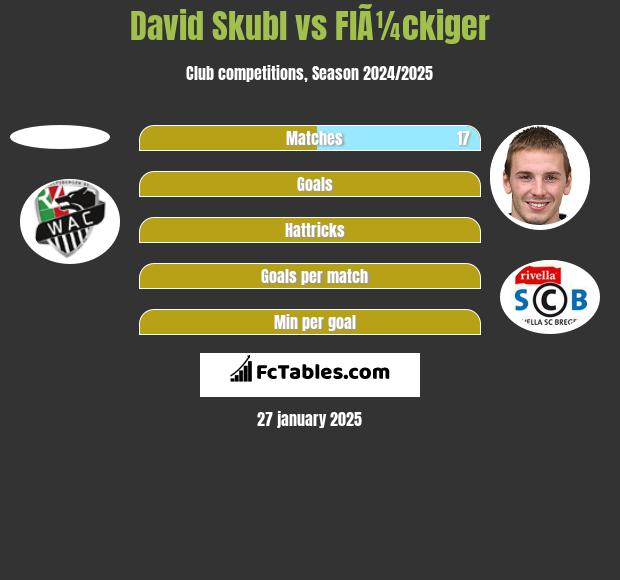 David Skubl vs FlÃ¼ckiger h2h player stats