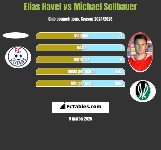 Elias Havel vs Michael Sollbauer h2h player stats