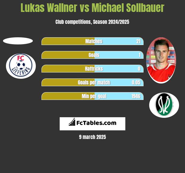 Lukas Wallner vs Michael Sollbauer h2h player stats