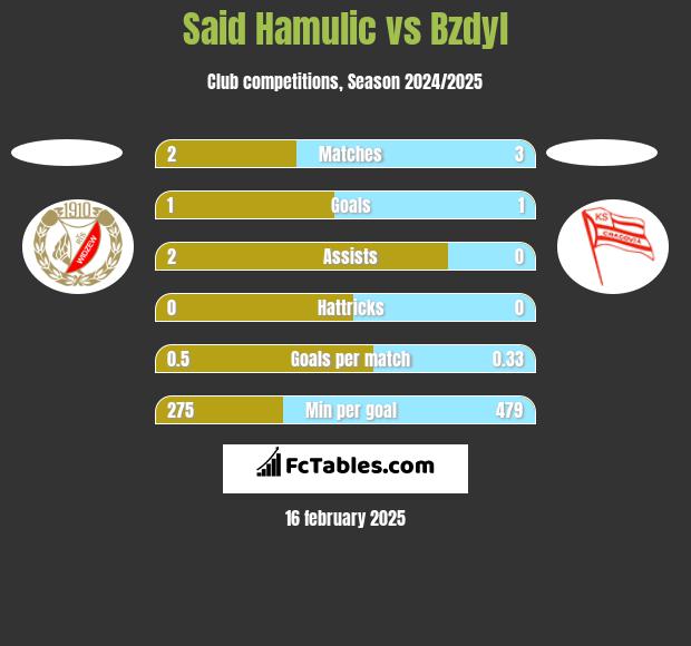 Said Hamulic vs Bzdyl h2h player stats