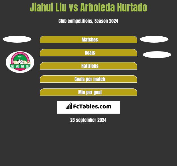 Jiahui Liu vs Arboleda Hurtado h2h player stats