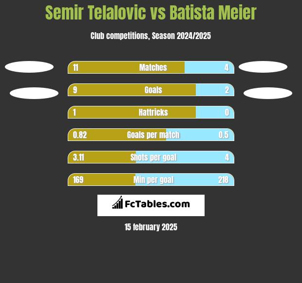 Semir Telalovic vs Batista Meier h2h player stats