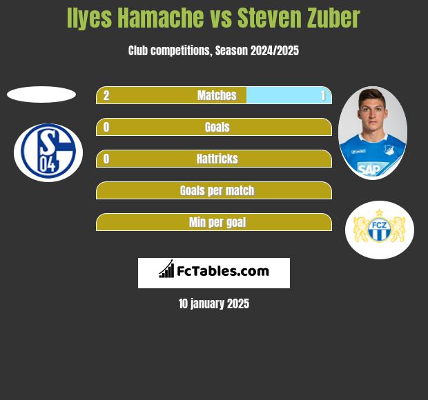 Ilyes Hamache vs Steven Zuber h2h player stats