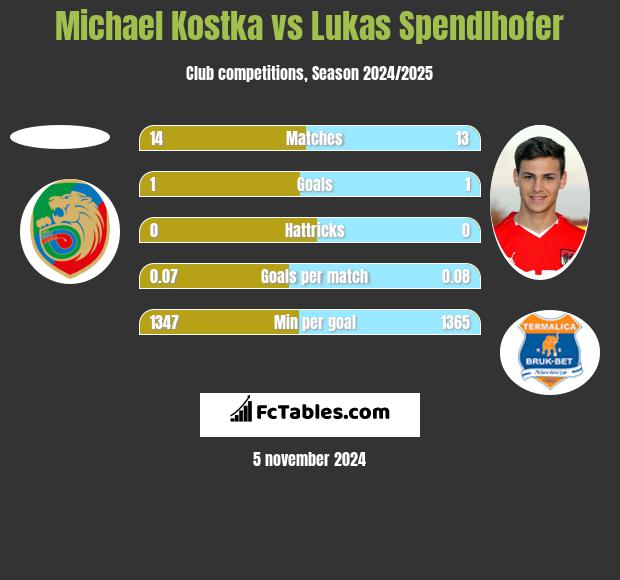 Michael Kostka vs Lukas Spendlhofer h2h player stats